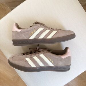 Adidas Gazelle Brown and Pink Sneakers